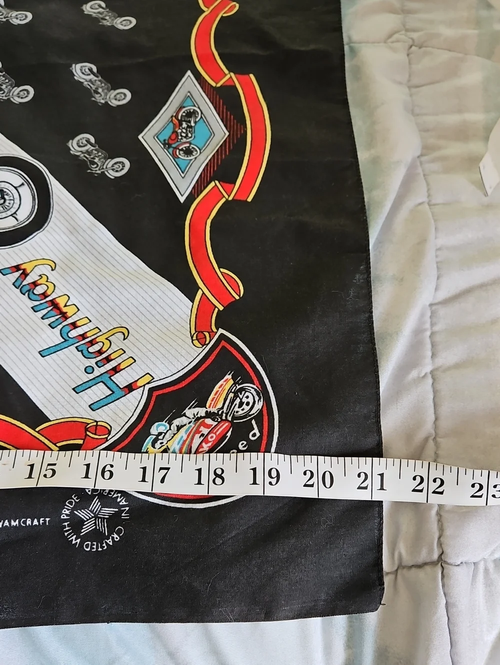 Vintage WamCraft Highway Speed Motorcycle Bandana USA
